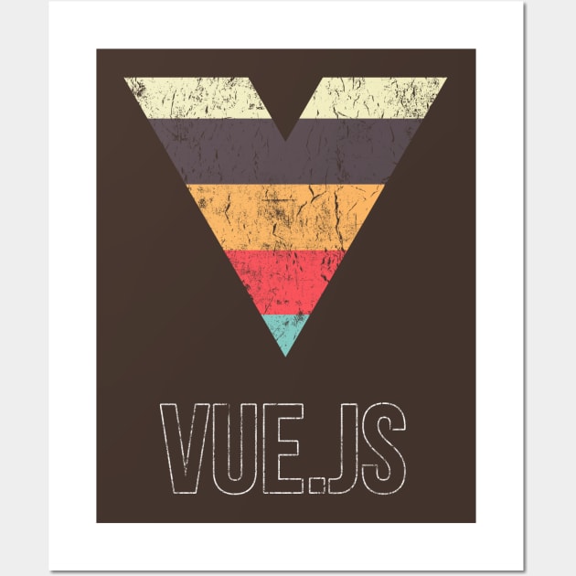 Vue JS Vuejs JavaScript Framework Wall Art by vladocar